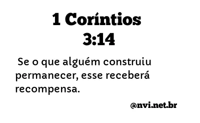 1 CORÍNTIOS 3:14 NVI NOVA VERSÃO INTERNACIONAL