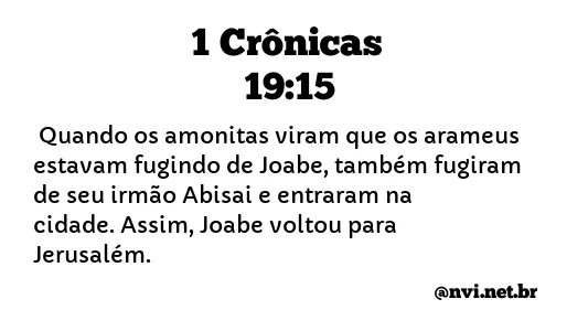 1 CRÔNICAS 19:15 NVI NOVA VERSÃO INTERNACIONAL