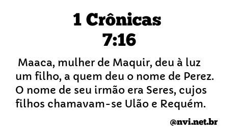 1 CRÔNICAS 7:16 NVI NOVA VERSÃO INTERNACIONAL