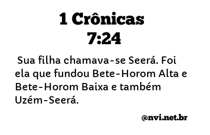 1 CRÔNICAS 7:24 NVI NOVA VERSÃO INTERNACIONAL