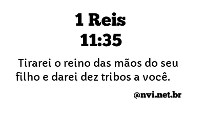 1 REIS 11:35 NVI NOVA VERSÃO INTERNACIONAL