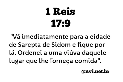 1 REIS 17:9 NVI NOVA VERSÃO INTERNACIONAL