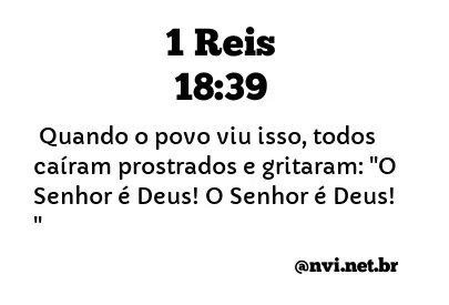 1 Reis 18:19-39 - Bíblia