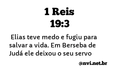 1 REIS 19:3 NVI NOVA VERSÃO INTERNACIONAL