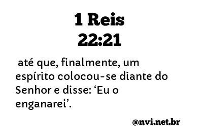 1 REIS 22:21 NVI NOVA VERSÃO INTERNACIONAL