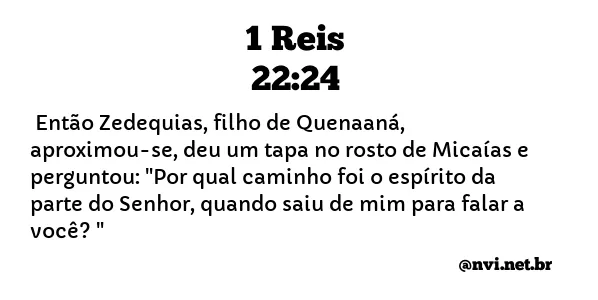 1 REIS 22:24 NVI NOVA VERSÃO INTERNACIONAL