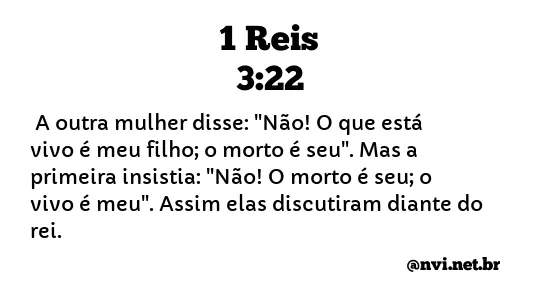 1 REIS 3:22 NVI NOVA VERSÃO INTERNACIONAL