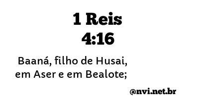 1 REIS 4:16 NVI NOVA VERSÃO INTERNACIONAL