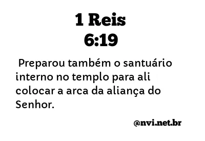 1 REIS 6:19 NVI NOVA VERSÃO INTERNACIONAL