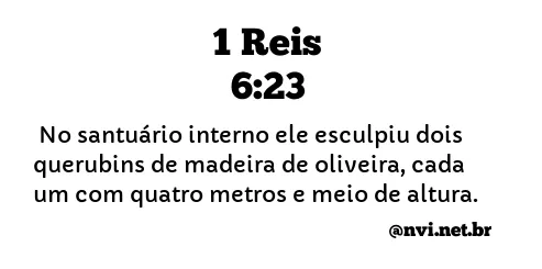 1 REIS 6:23 NVI NOVA VERSÃO INTERNACIONAL