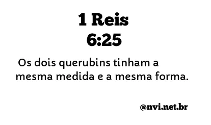 1 REIS 6:25 NVI NOVA VERSÃO INTERNACIONAL