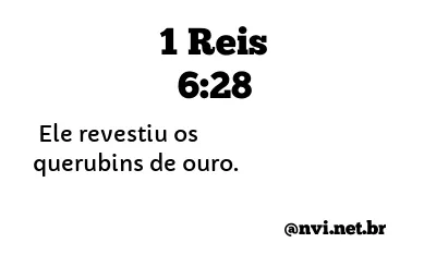 1 REIS 6:28 NVI NOVA VERSÃO INTERNACIONAL