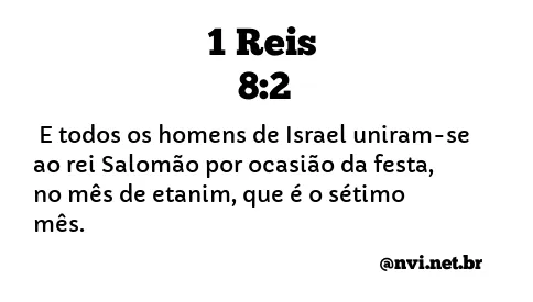 1 REIS 8:2 NVI NOVA VERSÃO INTERNACIONAL