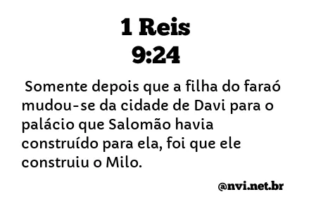 1 REIS 9:24 NVI NOVA VERSÃO INTERNACIONAL