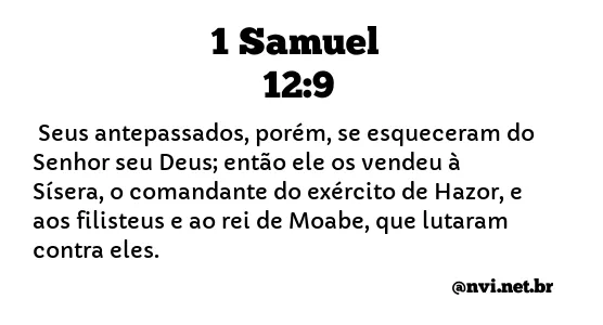 1 SAMUEL 12:9 NVI NOVA VERSÃO INTERNACIONAL