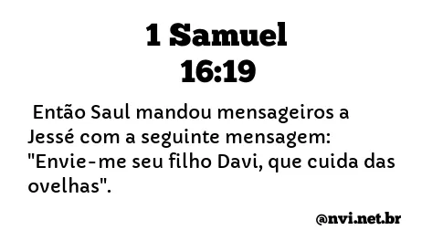1 SAMUEL 16:19 NVI NOVA VERSÃO INTERNACIONAL