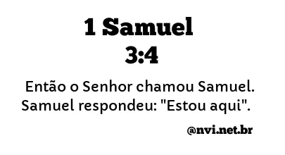 1 SAMUEL 3:4 NVI NOVA VERSÃO INTERNACIONAL