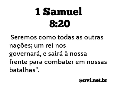 1 SAMUEL 8:20 NVI NOVA VERSÃO INTERNACIONAL