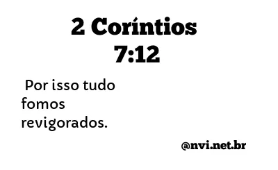 2 CORÍNTIOS 7:12 NVI NOVA VERSÃO INTERNACIONAL