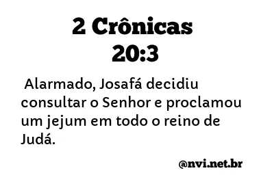 2 CRÔNICAS 20:3 NVI NOVA VERSÃO INTERNACIONAL