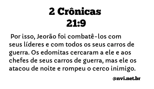 2 CRÔNICAS 21:9 NVI NOVA VERSÃO INTERNACIONAL