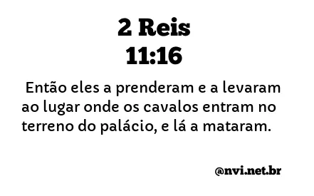 2 REIS 11:16 NVI NOVA VERSÃO INTERNACIONAL