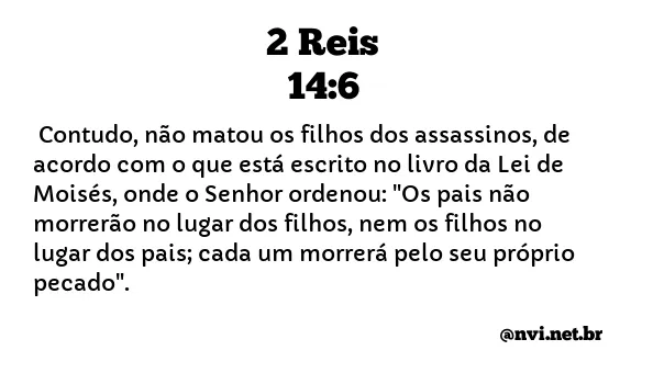 2 REIS 14:6 NVI NOVA VERSÃO INTERNACIONAL