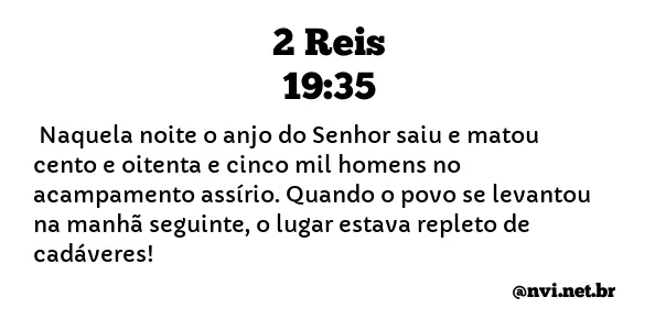 2 REIS 19:35 NVI NOVA VERSÃO INTERNACIONAL