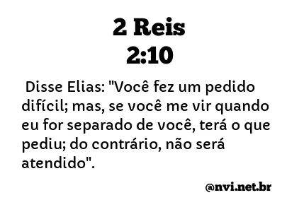 2 REIS 2:10 NVI NOVA VERSÃO INTERNACIONAL