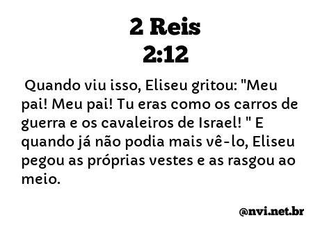 2 REIS 2:12 NVI NOVA VERSÃO INTERNACIONAL