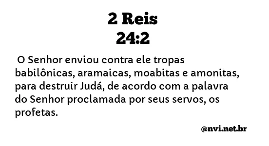 2 REIS 24:2 NVI NOVA VERSÃO INTERNACIONAL