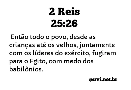 2 REIS 25:26 NVI NOVA VERSÃO INTERNACIONAL