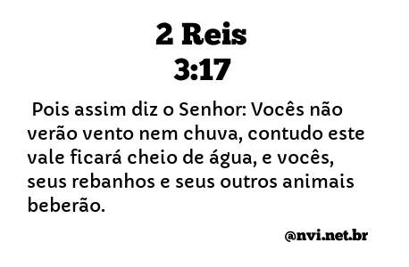 2 REIS 3:17 NVI NOVA VERSÃO INTERNACIONAL