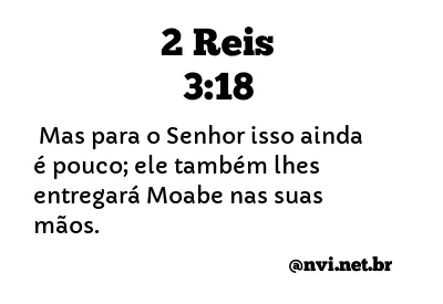 2 REIS 3:18 NVI NOVA VERSÃO INTERNACIONAL