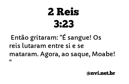 2 REIS 3:23 NVI NOVA VERSÃO INTERNACIONAL