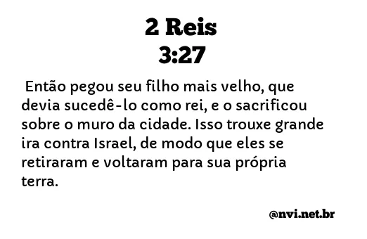 2 REIS 3:27 NVI NOVA VERSÃO INTERNACIONAL