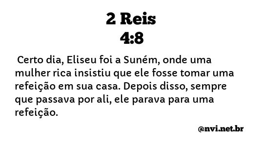 2 REIS 4:8 NVI NOVA VERSÃO INTERNACIONAL