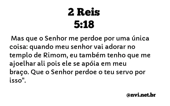 2 REIS 5:18 NVI NOVA VERSÃO INTERNACIONAL