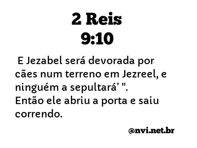 2 REIS 9:10 NVI NOVA VERSÃO INTERNACIONAL