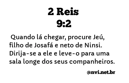 2 REIS 9:2 NVI NOVA VERSÃO INTERNACIONAL