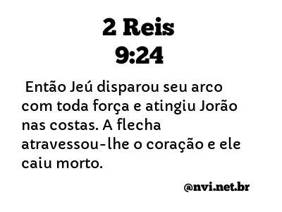 2 REIS 9:24 NVI NOVA VERSÃO INTERNACIONAL