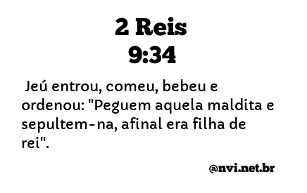 2 REIS 9:34 NVI NOVA VERSÃO INTERNACIONAL