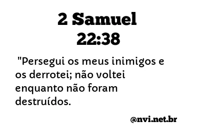 2 SAMUEL 22:38 NVI NOVA VERSÃO INTERNACIONAL