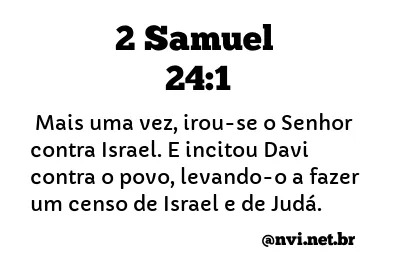 2 SAMUEL 24:1 NVI NOVA VERSÃO INTERNACIONAL