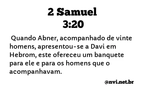 2 SAMUEL 3:20 NVI NOVA VERSÃO INTERNACIONAL