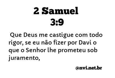 2 SAMUEL 3:9 NVI NOVA VERSÃO INTERNACIONAL