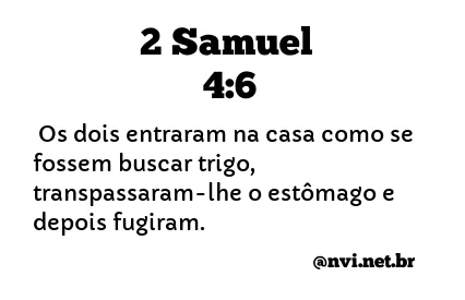 2 SAMUEL 4:6 NVI NOVA VERSÃO INTERNACIONAL