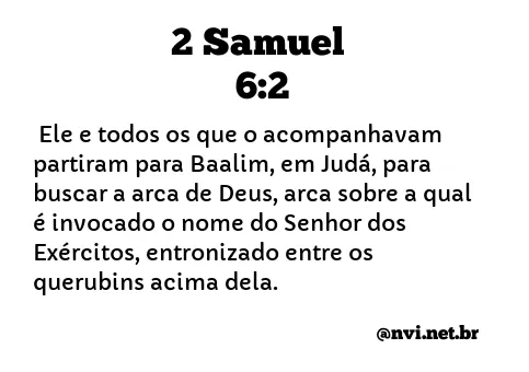 2 SAMUEL 6:2 NVI NOVA VERSÃO INTERNACIONAL