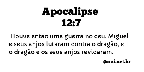 APOCALIPSE 12:7 NVI NOVA VERSÃO INTERNACIONAL