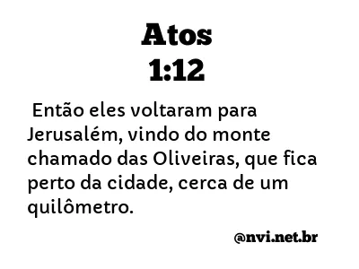 ATOS 1:12 NVI NOVA VERSÃO INTERNACIONAL